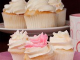 White-Almond Cupcakes, Just In time For Valentine’s Day