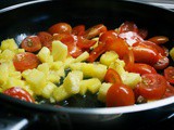 Garnelen in Ananas-Tomaten-Sauce