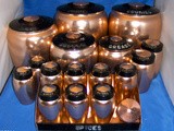 Another set of Vintage canisters on ebay!  Kromex spun aluminum