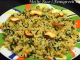 Methi Rice | Fenugreek Rice
