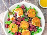 Bietensalade met bramen en crispy geitenkaas