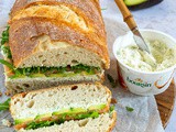 Picknickbrood met zalm en roomkaas