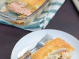 Preirolletjes met zalm ovenschotel