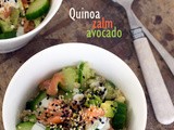 Quinoa met zalm en avocado