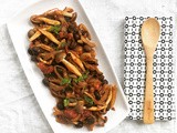Bean, fennel and mushroom stew / stufato di fagioli, finocchi e funghi