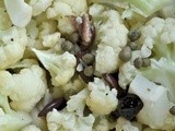 Cavolfiore alla fanese / cauliflower salad with olives, capers and anchovies