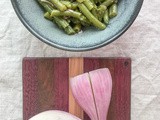 Green bean and torpedo onion salad / insalata di fagiolini e cipolla rossa di Tropea