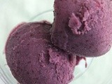 Blueberry frozen yogurt - high fibre
