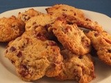 Boozy cranberry and lemon cookies