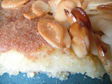 Gooseberry, elderflower and almond cake