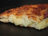 Mozzarella quickbread panini