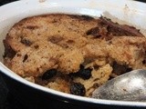 Spiced bread and butter pudding - dairy and gluten free