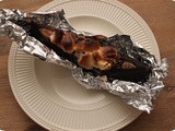Baked Banana with Chocolate and Marshmallows