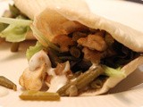Chicken shawarma Bun with Green Beans