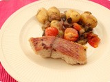 Fried Catfish with Potato-Vegetable Dish