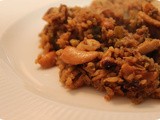 Rice with Chicken, Beans and Cashew Nuts