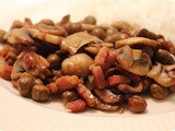 Rice with Marrowfat Peas, Mushrooms and Bacon