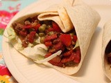 Wraps with Chorizo, Minced Beef and Red Pepper