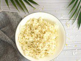 5 Ingredient Lemon Coconut Rice in Rice Cooker