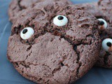 Easy Monster Eye Halloween Cake Mix Cookies