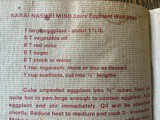 Recipe: Spicy Eggplant with Miso