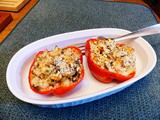 Chicken Stuffed Red Peppers