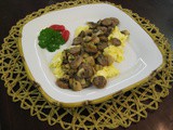 Eggs with Sausage-Mushroom “Salsa”