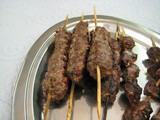 Iranian Kubideh (ground meat kebabs)