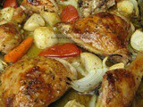 Lebanese Baked Chicken (Frarej)