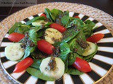 Spinach Salad with Olive Dressing