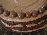Chocolate Malt Ball Cake