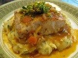 Osso Buco Style Sea Bass with Herb Whipped Potatoes and Orange Gremolata
