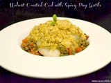 Walnut Crusted Cod with Spicy Puy Lentils #HealthyTreats with Rennie