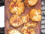 Cedar Plank Grilled Scallops