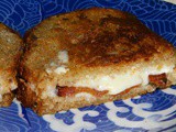 Homemade Mozzarella Grilled Cheese and Bacon Sandwiches