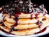 Banana Buckwheat Pancakes with Blueberry Sauce – Gluten Free