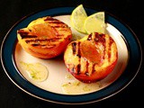 Grilled Peaches with Lime Honey