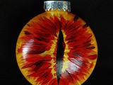 Handpainted Eye of Sauron Holiday Ornaments
