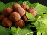 Hop Flavored Dark Chocolate Truffles