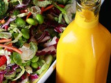 Rainbow Salad with Carrot-Ginger Dressing