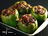 Wild Rice & Sausage Stuffed Peppers