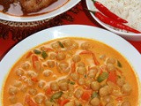 Carrot, Beans and Chickpeas Curry කඩල, කැරට් සහ බෝන්චි එකට උයලා