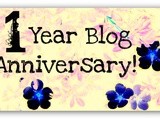 1 Year Blog Anniversary