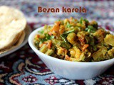 Besan karela subzi recipe – How to make karela besan subzi recipe – side dish for rotis