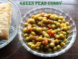 Green peas subzi recipe – How to make dried green peas sabzi recipe – side dish for rotis