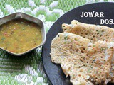 Jowar dosa or jolada dose recipe – How to make jowar dosa recipe – healthy dosa recipes
