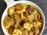 Mint flavoured paneer masala recipe – How to make mint paneer masala recipe – paneer recipes
