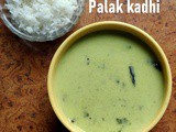 Palak kadhi (spinach yoghurt curry) recipe – How to make palak kadhi recipe – palak recipes