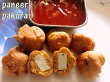 Paneer pakora recipe – How to make paneer pakoda recipe – easy Indian snacks
