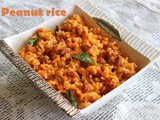 Peanut rice – How to make peanut rice or groundnut masala rice – rice recipes
